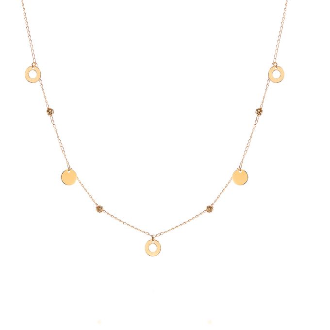 Shop Miss L' by L'azurde Geometrical Shapes Necklace,In 18 ...