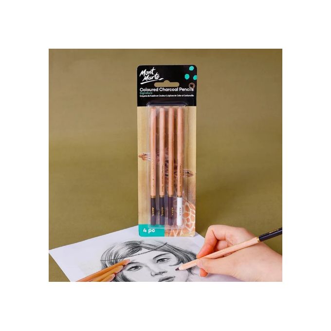 Mont Marte Signature Coloured Charcoal Pencils