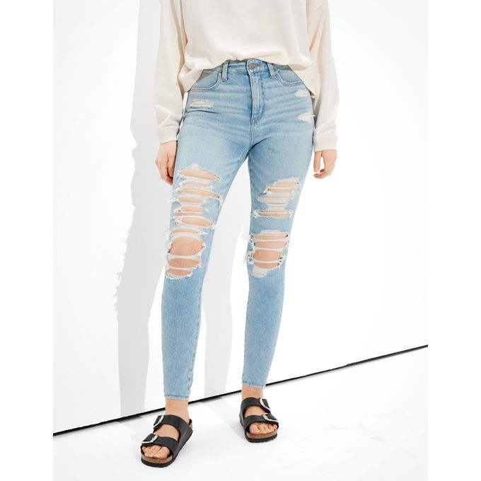 American Eagle Dream Ripped Super High 