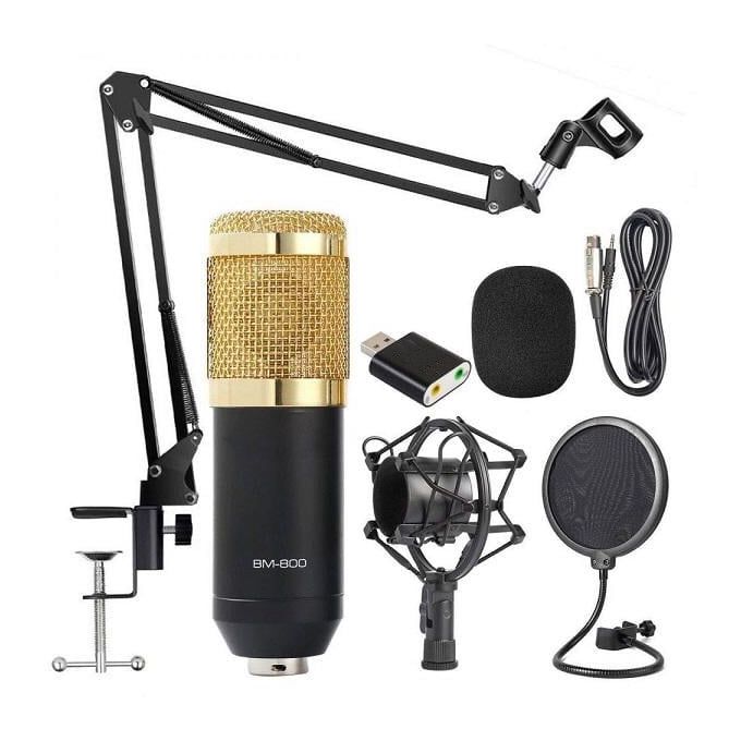 product_image_name-Generic-BM800 Studio Wired 3.5MM JACK Condenser Microphone Kit -1