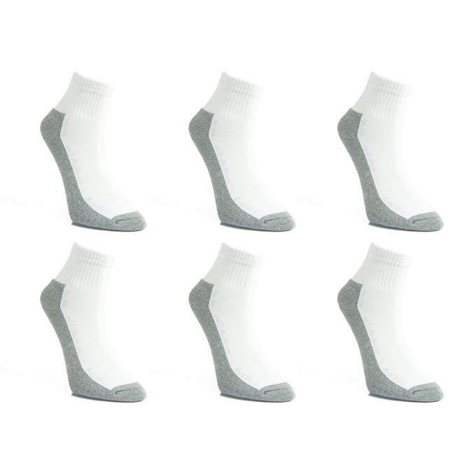 Maestro Bundle Of 6 PCs Maestro Sports Socks - White X Grey @ Best ...