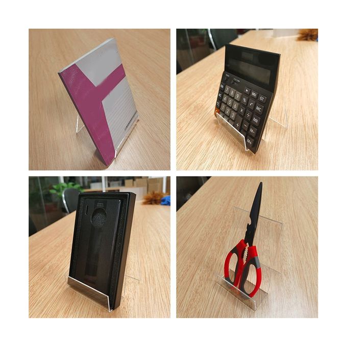 Acrylic Book Stand With Ledge Clear Display Easels Plate For Books