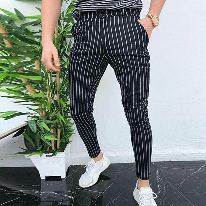 Fashion Striped Mens Dress Pants Straight Wedding Suit Pants Long Trousers  Casual @ Best Price Online | Jumia Kenya