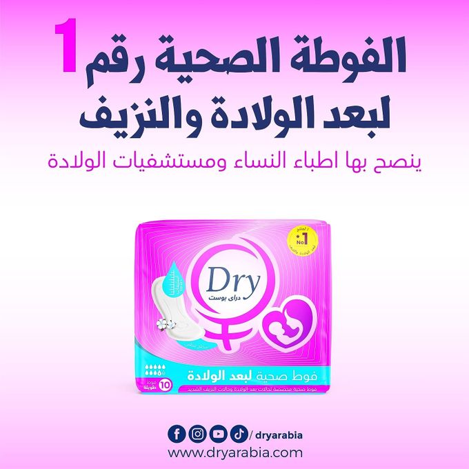 Dry Postpartum Pads - Large - 10Pcs price in Egypt, Jumia Egypt