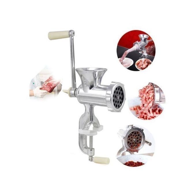 Shop Generic Hand Aluminium Alloy Meat Mincer Size 10 Silver