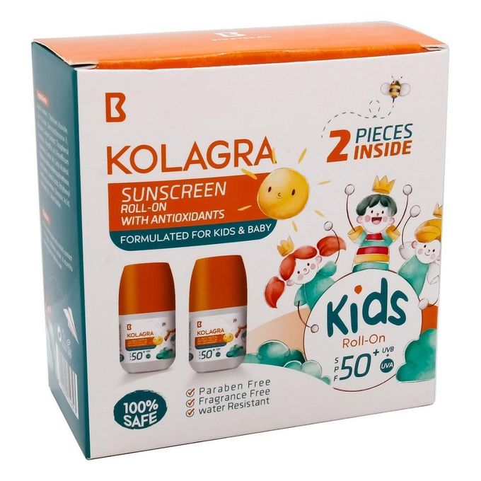 Sunscreen Spf+50 Kids Roll On (1+1) Offer - Kolagra - Jumia Egypt