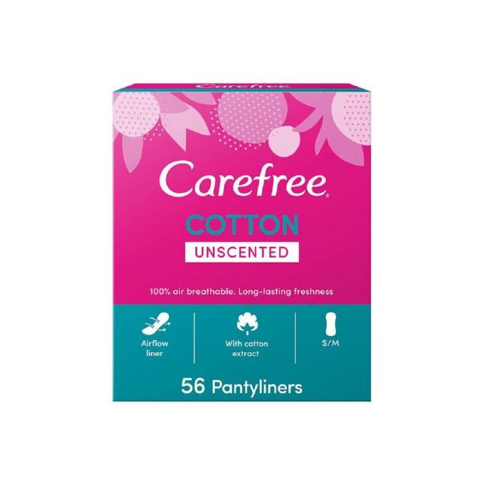 Shop Carefree Panty Liners Cotton Feel 58 Pcs Jumia Egypt