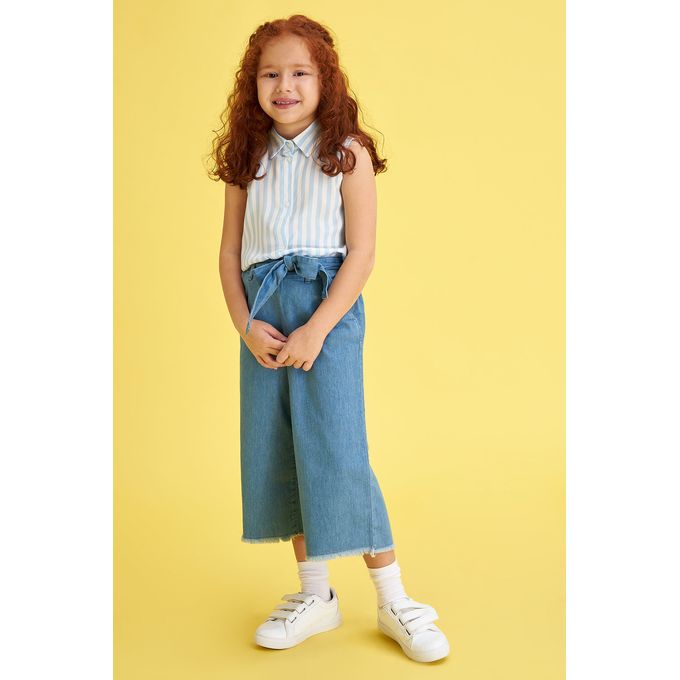 Shop Defacto Girl Blue Culotte Jeans Jumia Egypt