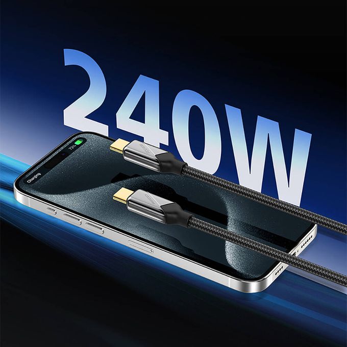 product_image_name-Recci-RS18CC Voyage Series Type-C To Type-C PD 240W Fast Charging Data And Charging Cable 1.5M-3