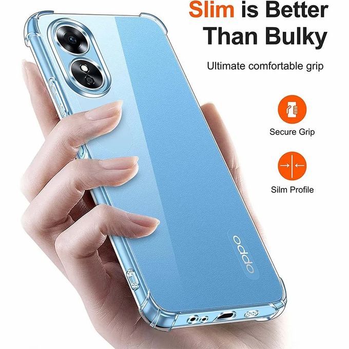 WBWONE Cover Sfumata Per OPPO A38 4G / A18: Custodia In TPU Morbido Con Effetto Sfumato Blu/Rosa, Antiurto E Antigraffio - 2