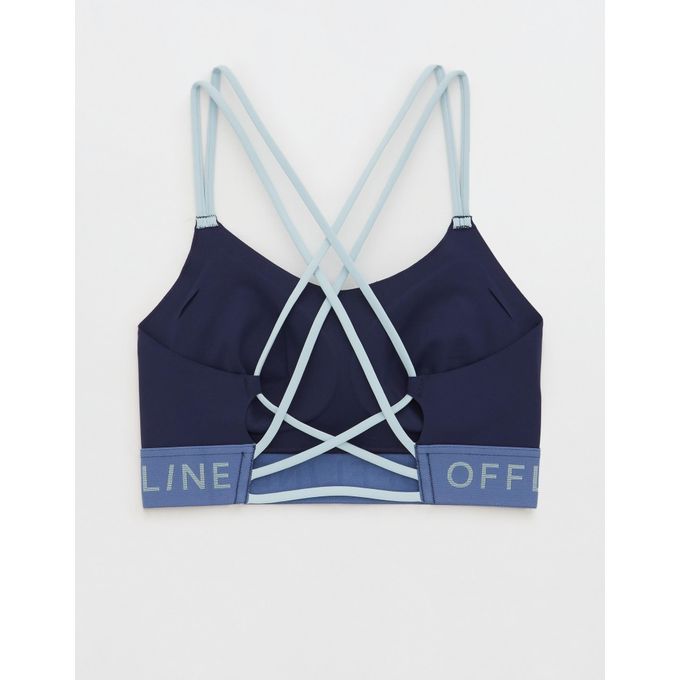 Buy OFFLINE By Aerie Goals Logo Strappy Sports Bra online