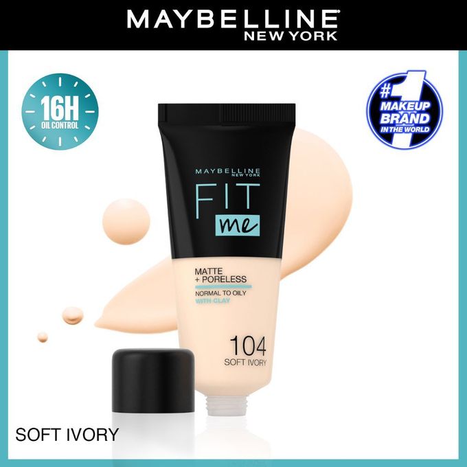Maybelline New York Maybelline New York Fit Me Matte + Poreless – 104 soft  Ivory @ Best Price Online