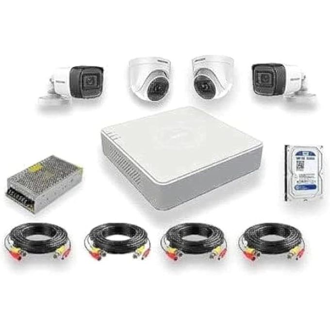 Integrated Surveillance System Includes 4 High Definition 2 MP Cameras ...
