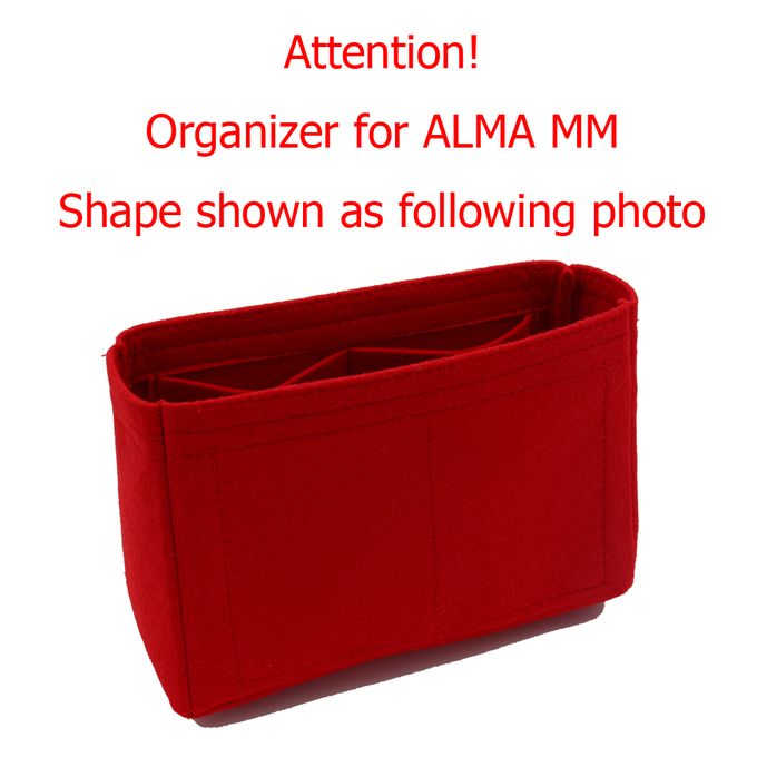 For Alma BB bag Insert Organizer Makeup Small Handbag Organize