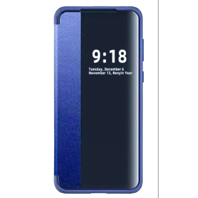 Cover Honor X7 In Pelle PU Con Supporto | Flip Case Magnetico Blu Reale | Protezione Antiurto