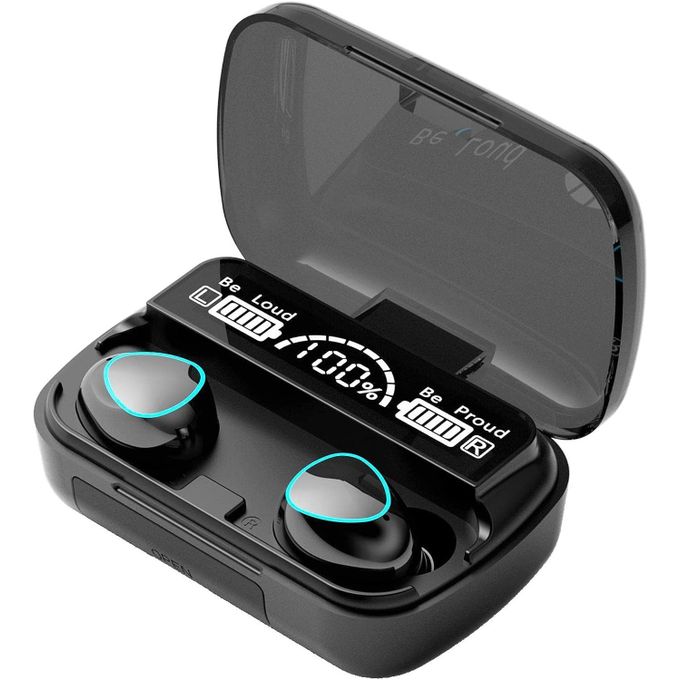 M10 True Wireless Earbuds - Bluetooth V5.1 - Fast Charging - High Sound - Digital Display