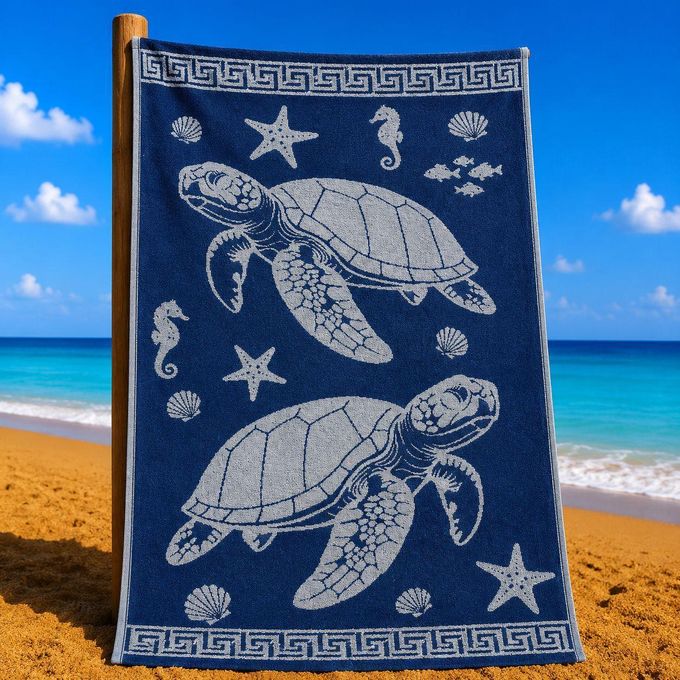 Beach towel, 170*90 cm, sea life design - Snooze - Jumia