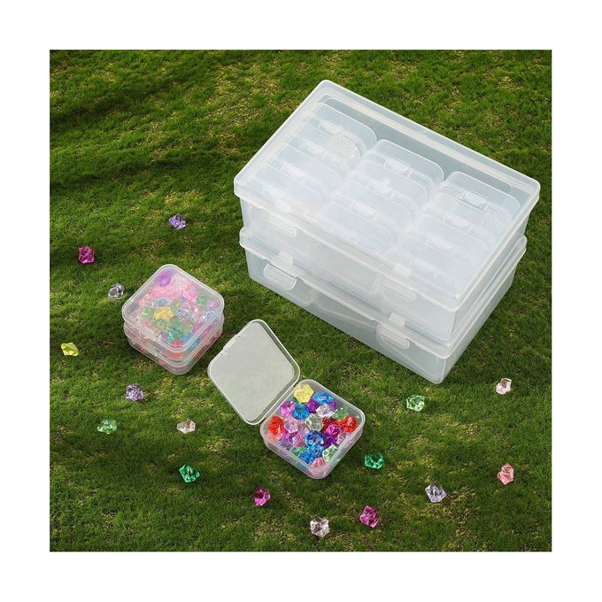 Generic 24Pc Small Bead Organizer Plastic Storage Containers Clear @ Best  Price Online