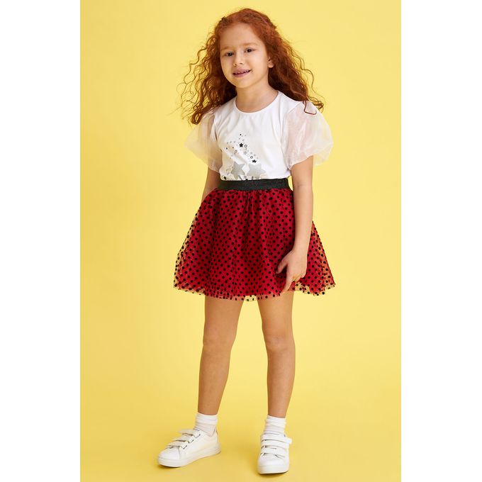 Shop Defacto Girl Red Relax Fit Knitted Skirt Jumia Egypt