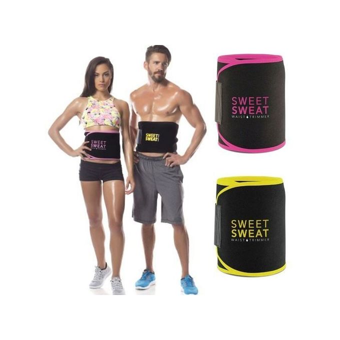 Sweet Sweat Premium Waist Trimmer for Men & Women. Includes Free