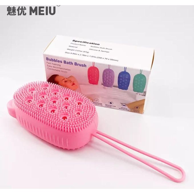 Silicone Body Scrubber 3 Pieces Set with Hanging Loop