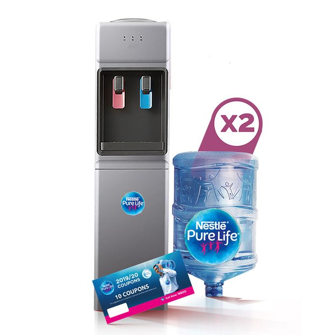 Shop Nestle Fresh YL1449S Hot & Cold Water Dispenser Silver + 2 Empty