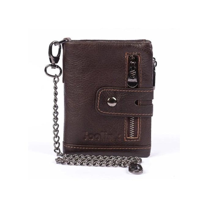 Wallet GL32421 – Multi-Zip Leather Wallet with 15 Card