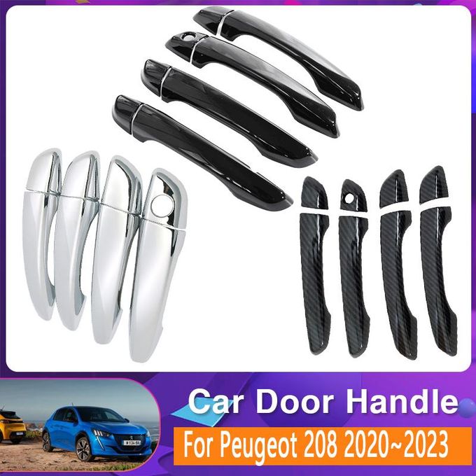 Generic Car Door Handle Cover Trim For Peugeot 208 P21 2020 2021 2022 2023  Scratch Proof Set Chromium Styling Exterior Parts Accessories @ Best Price  Online