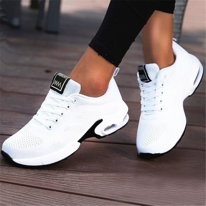 nsendm Womens Running Shoes Tennis Sneakers Sports Walking Shoes Trendy  Sneakers for Women 2023 White 38 