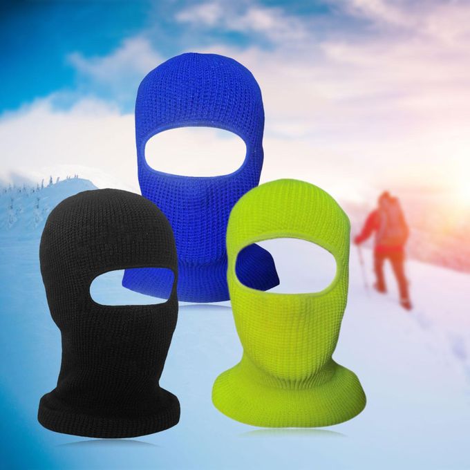 TopHeadwear's 3 Hole Face Ski Mask, Neon Green