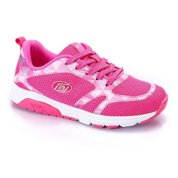 Shop Activ Mesh Lace Up Pink Sneakers | Jumia Egypt