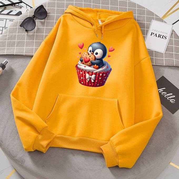 Printed Hoodie Sweatshirt For Girls - Generic - Jumia Egypt