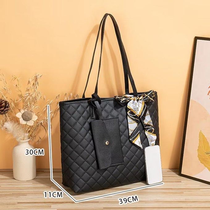 Ladies Zebra PU Leather Tote Bag