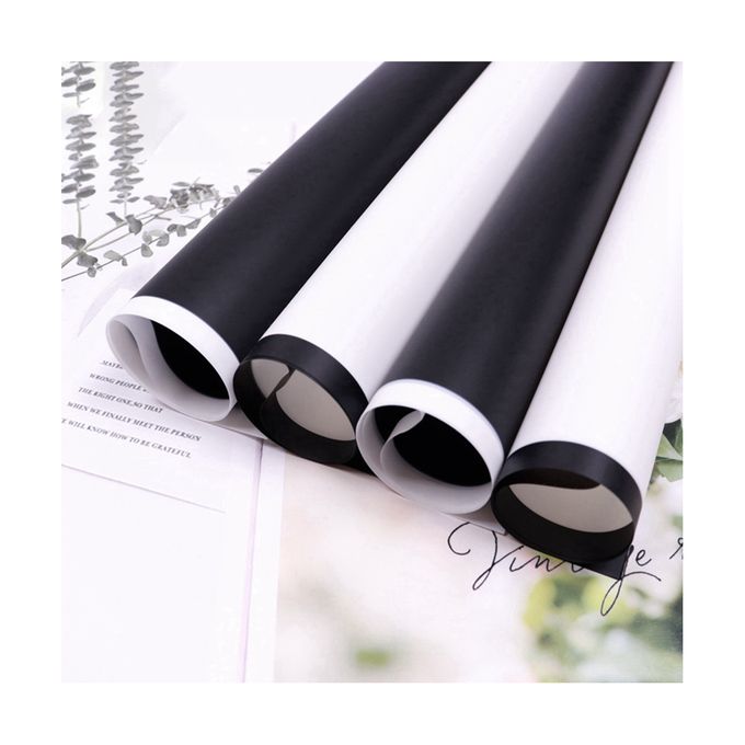 Generic 20PC Black Border Flower Wrapping Papers Line Fog Surface