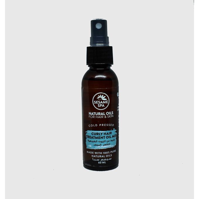 Shop Sesame Spa Curly Hair Teatment Natural Oil Mix 60 Ml Hair