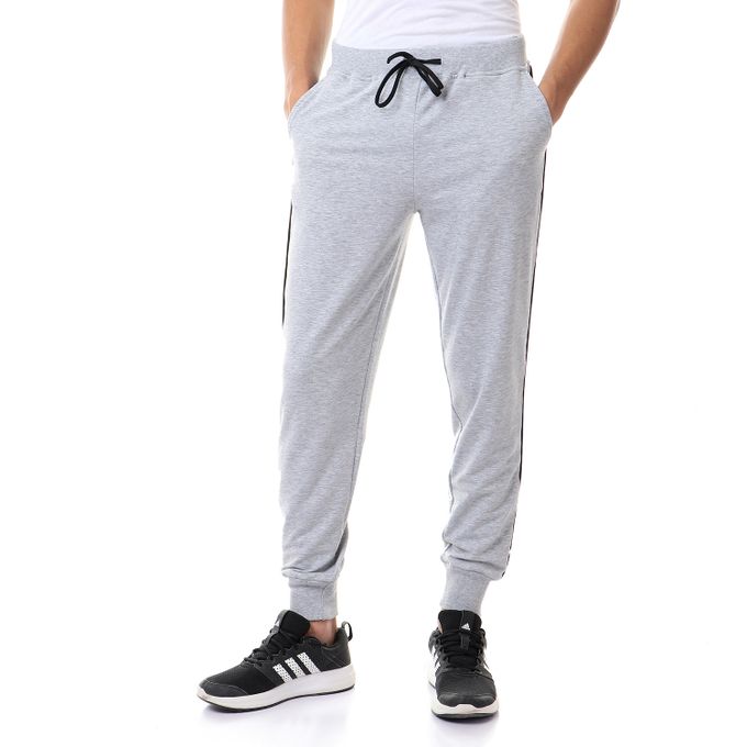 تسوق On With Side Pockets Pants - Heather Grey & Black اونلاين | مصر