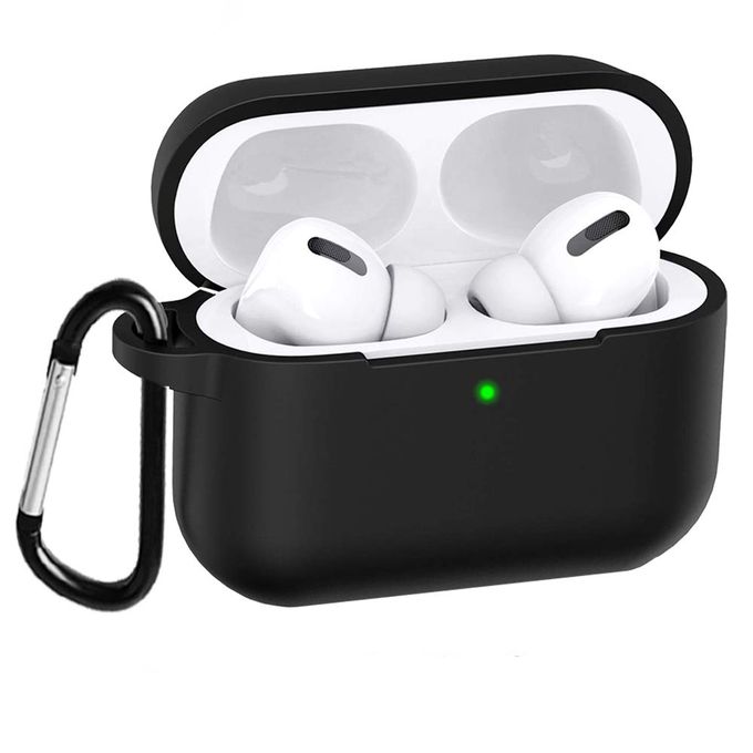 Amazon Com Compatible Airpods Pro Case Cover Silicone Protective Case Skin For Apple Airpod Pro 2019 Front Led Visible Black Electronics