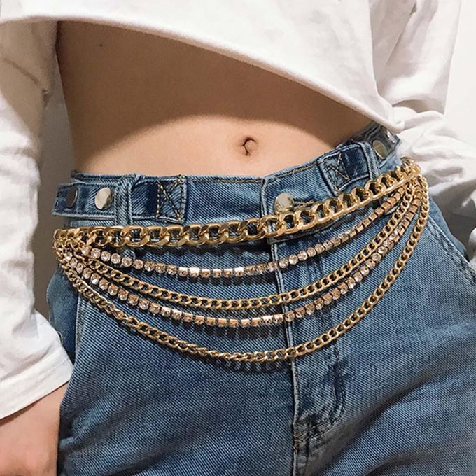 Generic Jeans Pant Chain Belt Hip Hop Chain For Men And Women