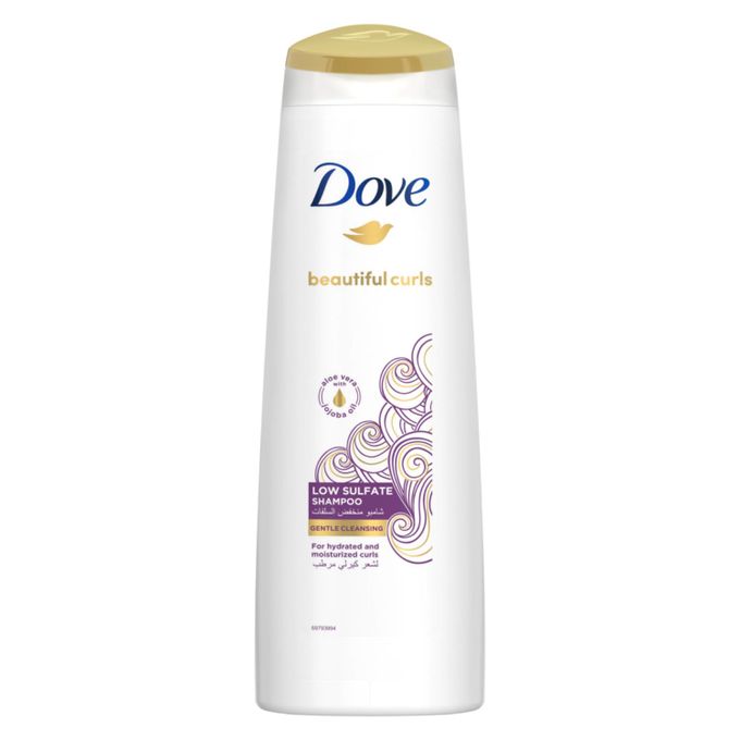 product_image_name-Dove-Beautiful Curls Shampoo with Aloe Vera & Jojoba Oil, Low Sulfate - 350ml-1