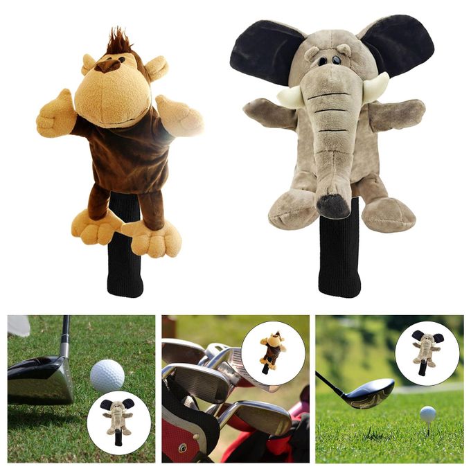 Plush Golf Headcover Wood Driver Head Cover Replacement Protector Sleeve Elephant, Other