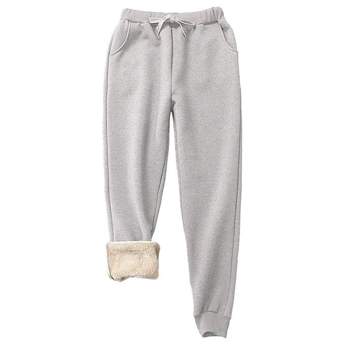 Buy Women's Warm Sherpa Lined Athletic Sweatpants Jogger Fleece