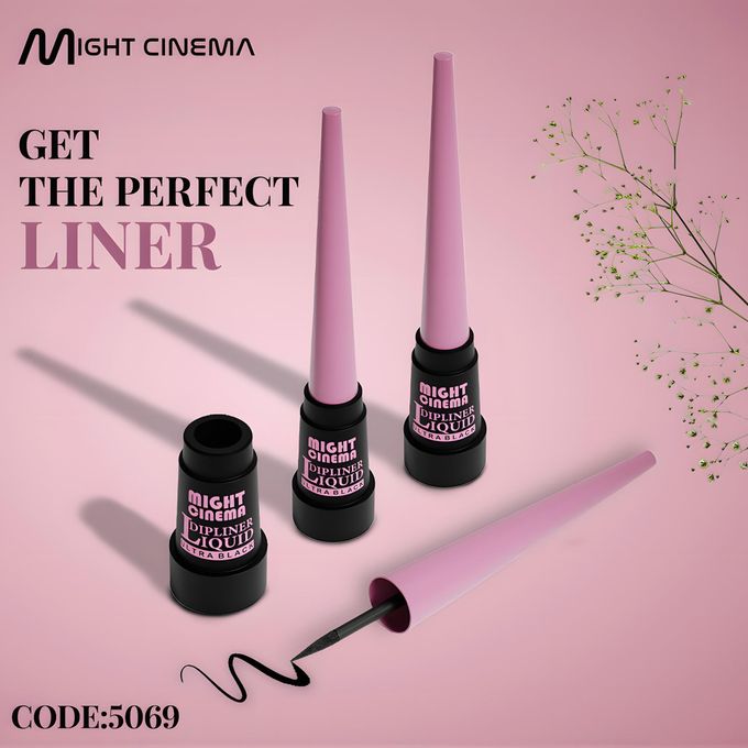 Might Cinema Dipliner Super Black Long-Lasting Semi-Matte Liquid