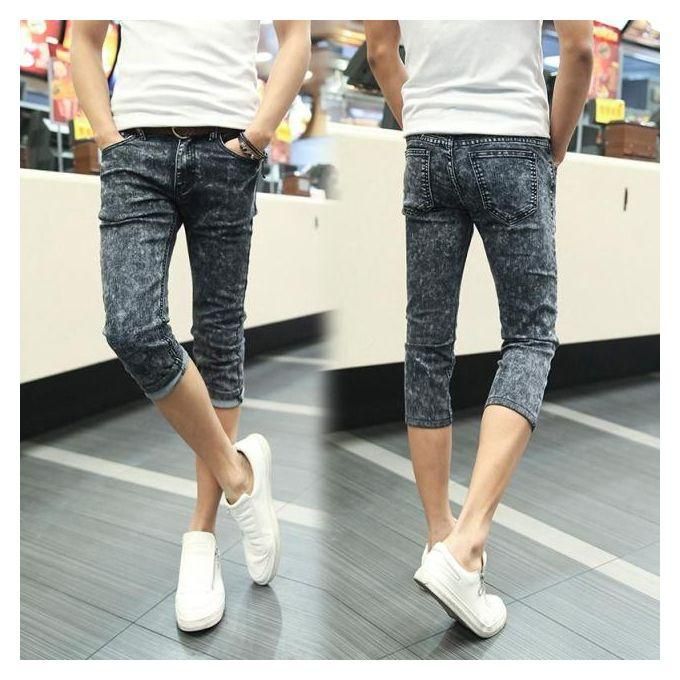 Summer Denim Cargo Cropped Pants Big Pocket Men's Shorts Hip Hop Loose Plus  Fat Plus Size Jean Short Male - AliExpress