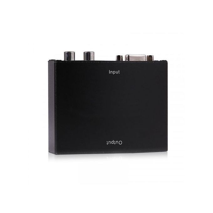Generic VGA To HDMI Converter Box VGA & Audio To HDMI Video With Power Adapter Black Best