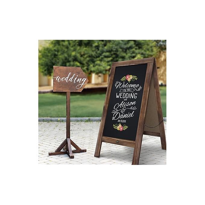 Chalkboard Sign Extra Large Standing Easel Sturdy Sidewalk