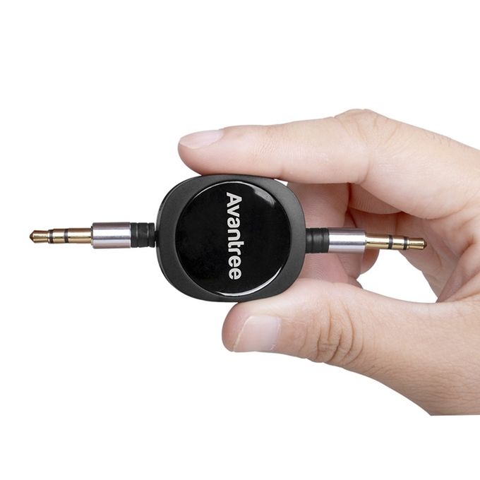product_image_name-Avantree-Retractable Audio AUX Cable TR501 Universal Portable 3.5mm Jack Stereo Speaker Connector-2