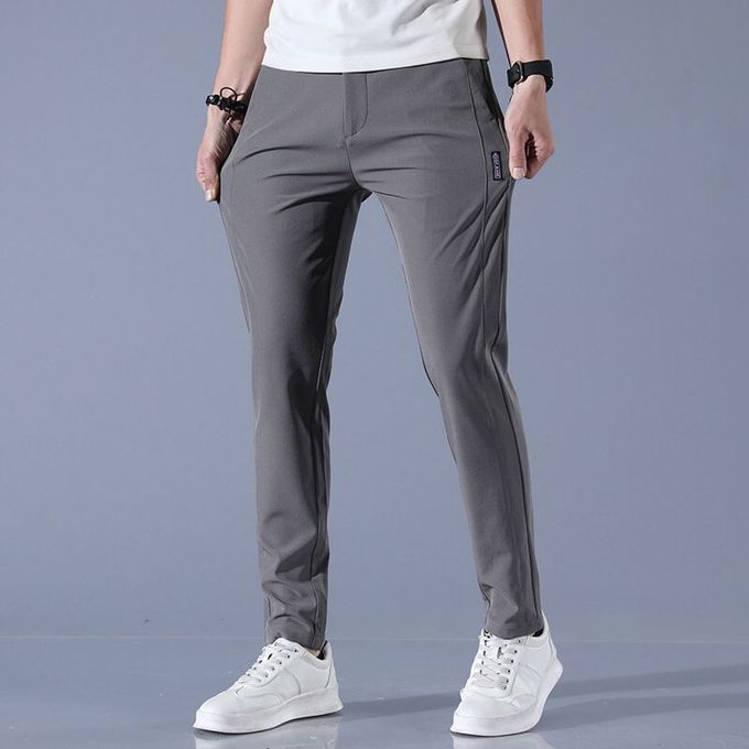 2021 Summer Men Pants Sports Outdoor Casual Trousers Solid Color Elastic  Waist Lightweight Comfortable Male Long Pants Plus Size  Fruugo DK