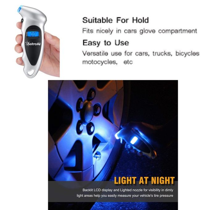 Shop Astroai Digital Tire Pressure Gauge 150 Psi Jumia Egypt