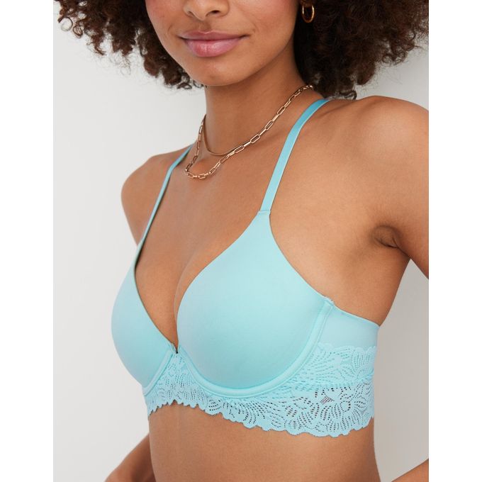 Aerie Real Sunnie Full Coverage Lightly Lined Blossom Trim Bra @ Best Price  Online