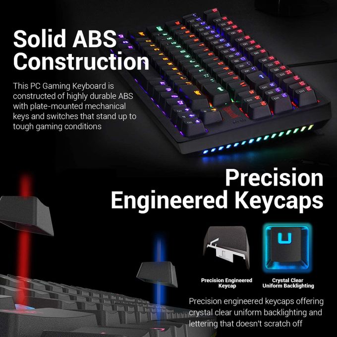 product_image_name-Redragon-Redragon K598 Wireless Mechanical Gaming Keyboard Compact 87 Key Tenkeyless RGB Backlit Computer Keyboard with Brown Switches for Windows PC Gamers-5